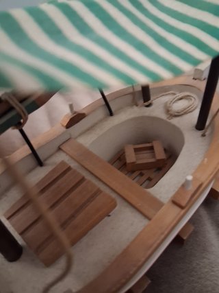 Maqueta Llaüt Madera Decoración Náutica