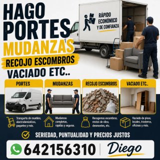 Portes.mudanzas.escombros etc..