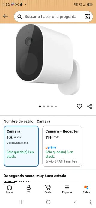 Cámara Xiaomi Mi Wireless Outdoor 1080p