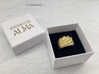 anillo oro 18k con piedra