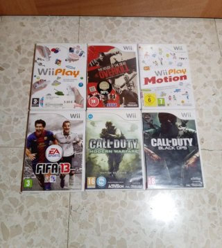 Nintendo Wii + 6 juegos + mando