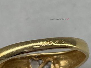 anillo oro 18k con piedra