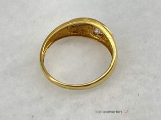 anillo oro 18k con piedra