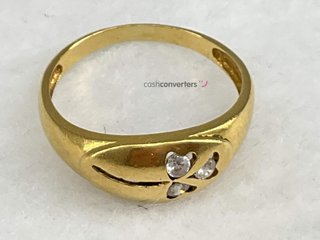 anillo oro 18k con piedra