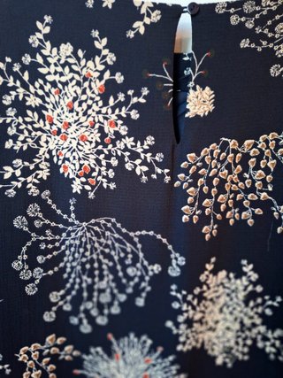 Vestido estampado japonés