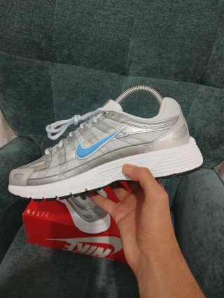 Nike P-6000 GS Plata y Azul