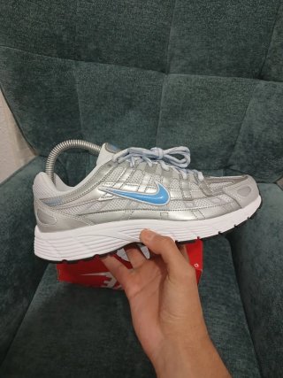 Nike P-6000 GS Plata y Azul