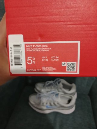 Nike P-6000 GS Plata y Azul