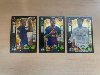 Adrenalyn Balón de Oro Messi Isco Iniesta