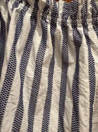 Camisa Zara cuello barco rayas S