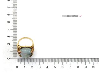 sortija oro 18k con piedra con diamante