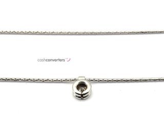 cadena oro 18k con piedra con diamante 20cm