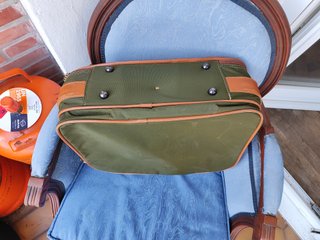 Maleta viaje vanguard vintage piel y tela