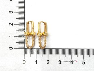 pendientes oro 18k con piedra con circonita