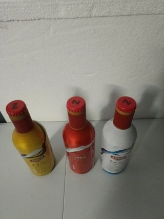 Lote 3 Botellas Ambar Real Zaragoza