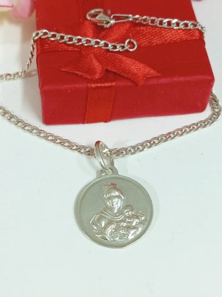 Pulsera Virgen del Carmen Plata Ley 925