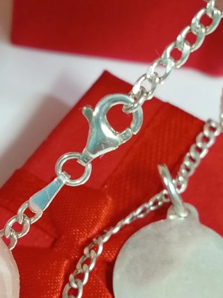 Pulsera Virgen del Carmen Plata Ley 925