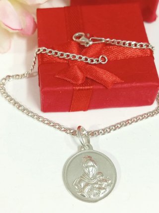 Pulsera Virgen del Carmen Plata Ley 925