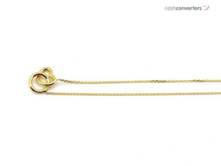 gargantilla oro 18k con circonita 22cm