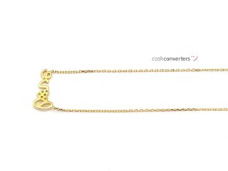 gargantilla oro 18k con circonita 22cm