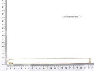 gargantilla oro 18k con circonita 22cm