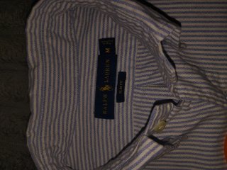 Camisa Polo Ralph Lauren Rayas Azul/Gris