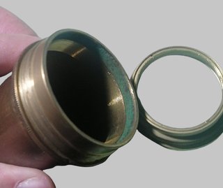 Catalejo Náutico Latón Antiguo 4 Tiros