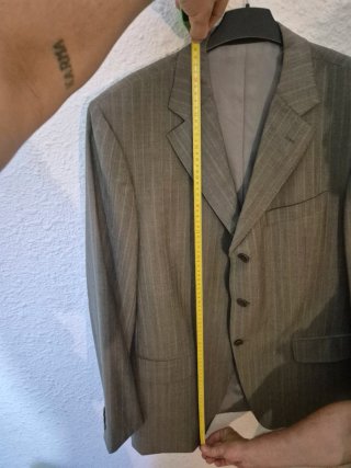 Traje Burberry Gris Rayas