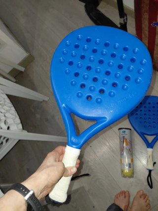 Confezione 2 racchette da padel da spiaggia + 3 palline