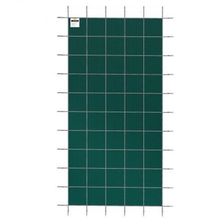 Cubierta de Seguridad para Piscina que se Ajusta a Piscinas Rectangulares Inground de 18x36 pies, Cubierta de Seguridad para Piscina con Agujeros de Drenaje, Cubierta de Malla Sólida para Piscina,...