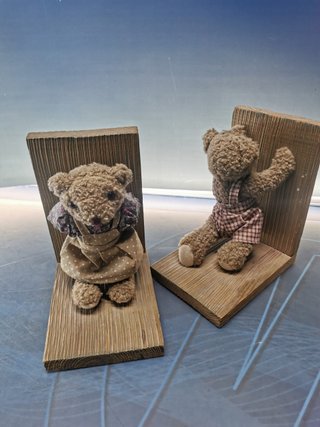 Soporte para libros, reposa libros, infantiles, de madera, ositos