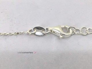 collar plata 925mm con piedra con circonita, 21 3cm