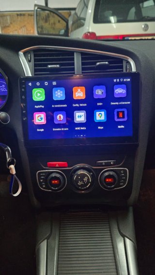 Rádio Citroën C4 Fase 2 Android 14 + GPS + Carplay