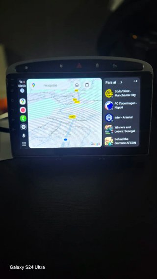 Rádio Peugeot 308/408 Android 14 + GPS + Carplay.
