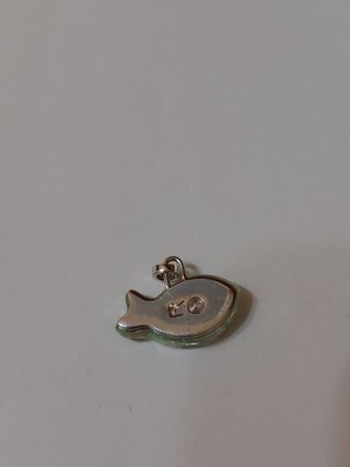 Ciondolo Swarovski Pesciolino Azzurro Argento