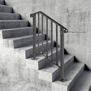 Barandilla de Hierro X Picket #2 Railing Rail Se Ajusta a 2 Escalones