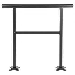 Pasamanos Exterior 74.8 kg Capacidad Pasamanos Escaleras Exteriores Pasamanos de Aluminio 91.4x88.9 cm Barandilla de Escalera Exterior Rango Transicional de 0 a 50° Pasamanos de Escalera para 2-3 ...