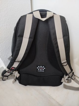 Mochila Aoking Negra y Gris