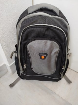 Mochila Aoking Negra y Gris