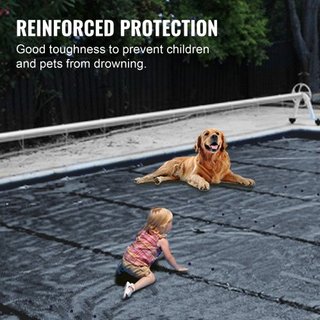 Cubierta de Seguridad para Piscina, Cubierta para Piscina In-ground de 4x7 m, Cubiertas de PVC Charcoal para Piscinas, Cubierta de Seguridad Rectangular para Piscina Cubierta de Invierno Cubierta ...
