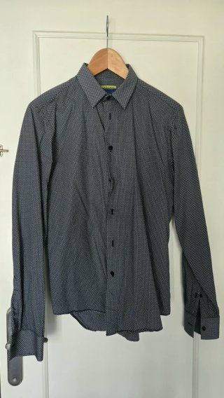 Camisa Zara Man Estampada Puntos/Lunares