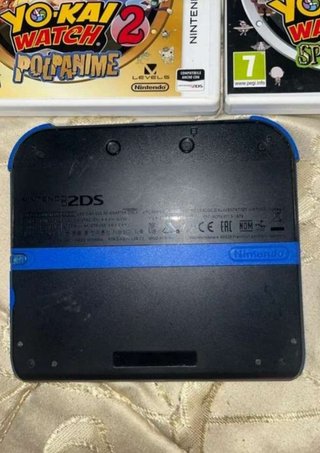 Nintendo 2DS Nera + 5 Giochi + Cavo