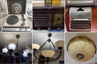 Antigüedades: Radio, Tocadiscos, Máquina lámparas