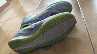 Adidas Zapatillas Fútbol Morado/Verde Talla 38