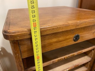Mueble archivador de persiana de madera de roble