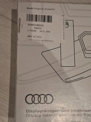 Set Limpieza y Fragancia Audi Original