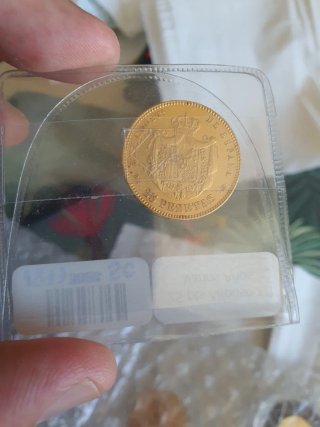 Moneda Oro Alfonso XII 25 Pesetas 1877