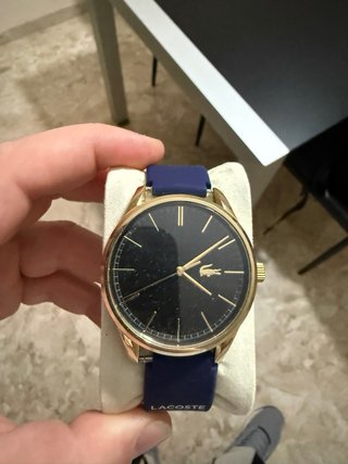 Reloj Lacoste Dorado y Azul