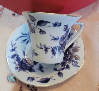Servizio caffè vintage 6 tazze + zuccheriera