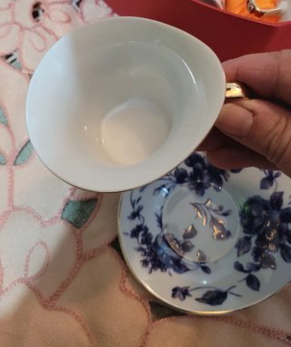 Servizio caffè vintage 6 tazze + zuccheriera